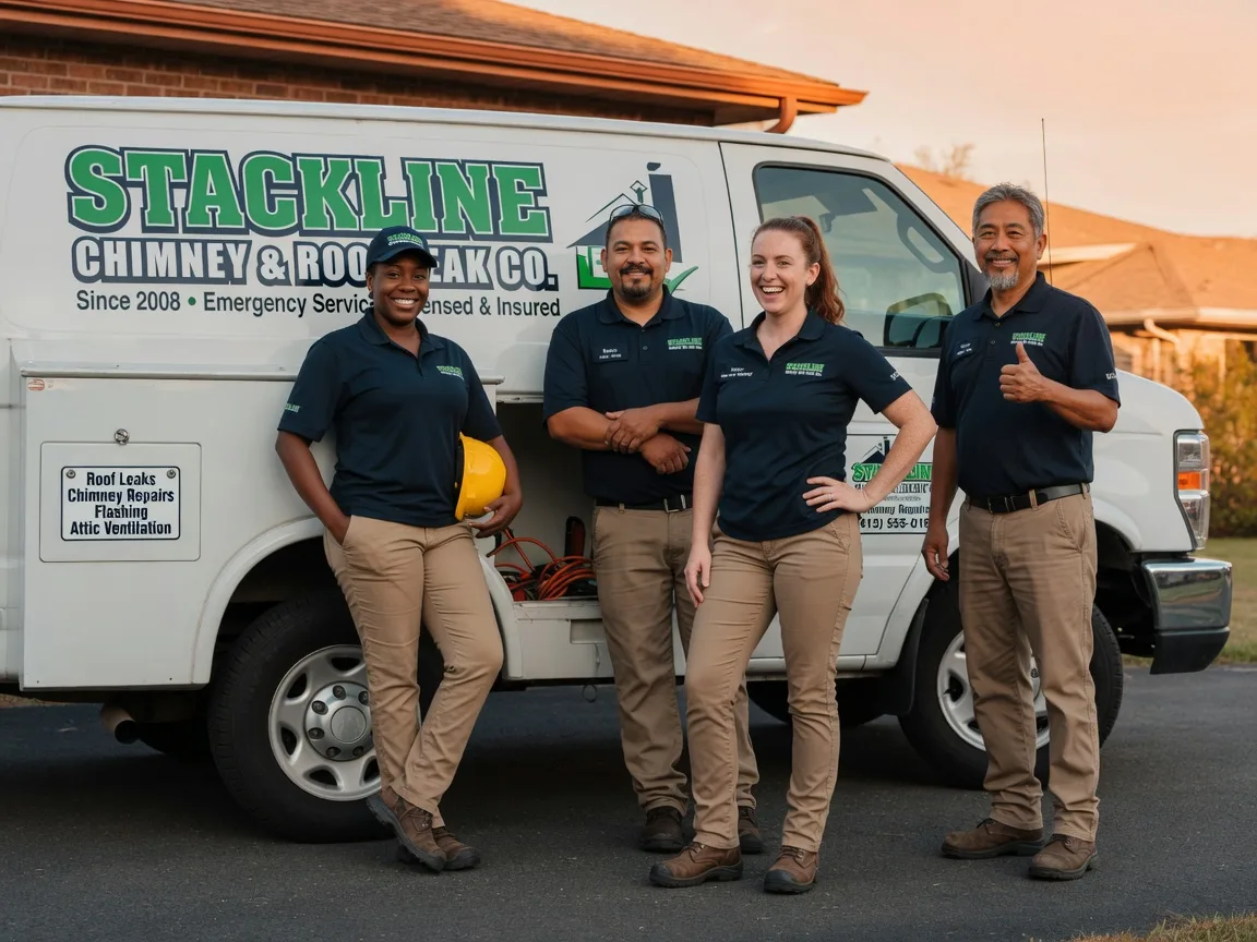 Chimney flashing repair company in Somerville, TX